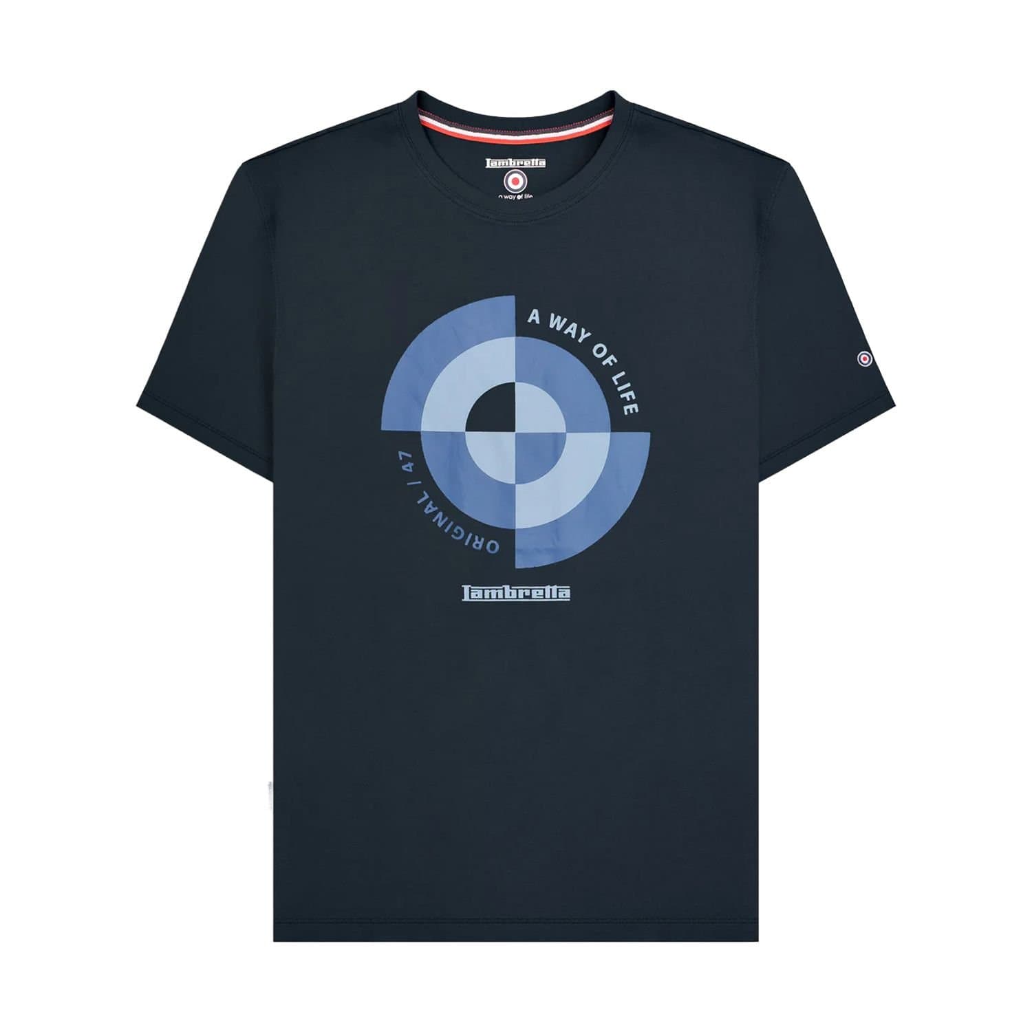Lambretta Lambretta Men's Target Quadrant Big & Tall T-Shirt in Navy
