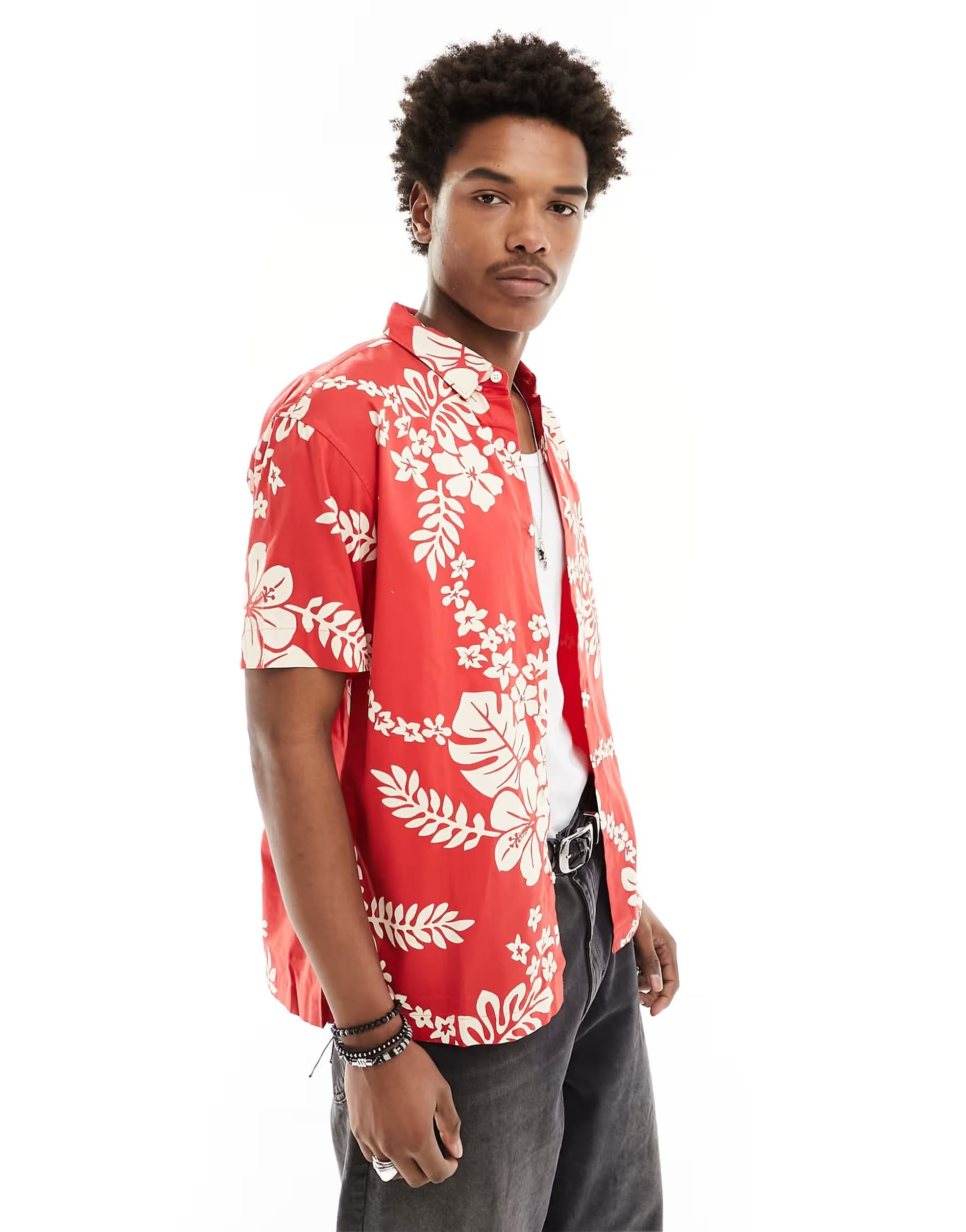ASOS ASOS Superdry Hawaiian Shirt in Surf School Red
