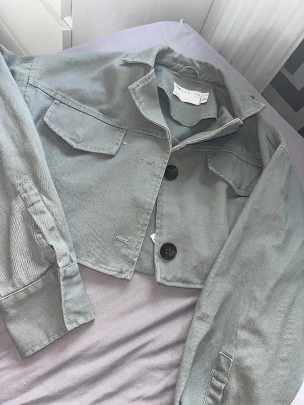 ASOS sage green denim jacket