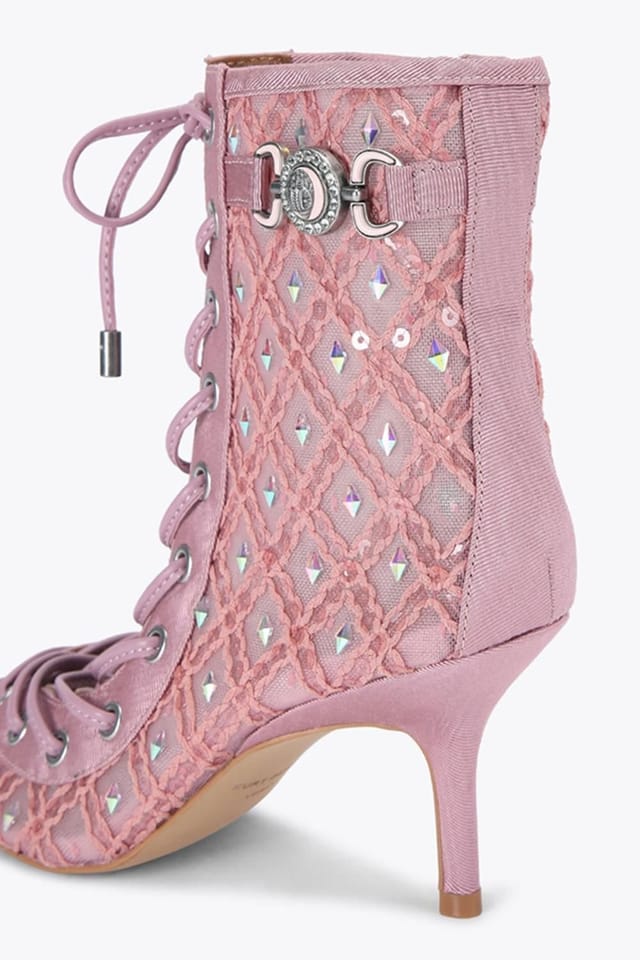 Kurt Geiger London Kurt Geiger London Women's 'Mansion Corset Ankle Boot' Boots in Pale Pink - 3