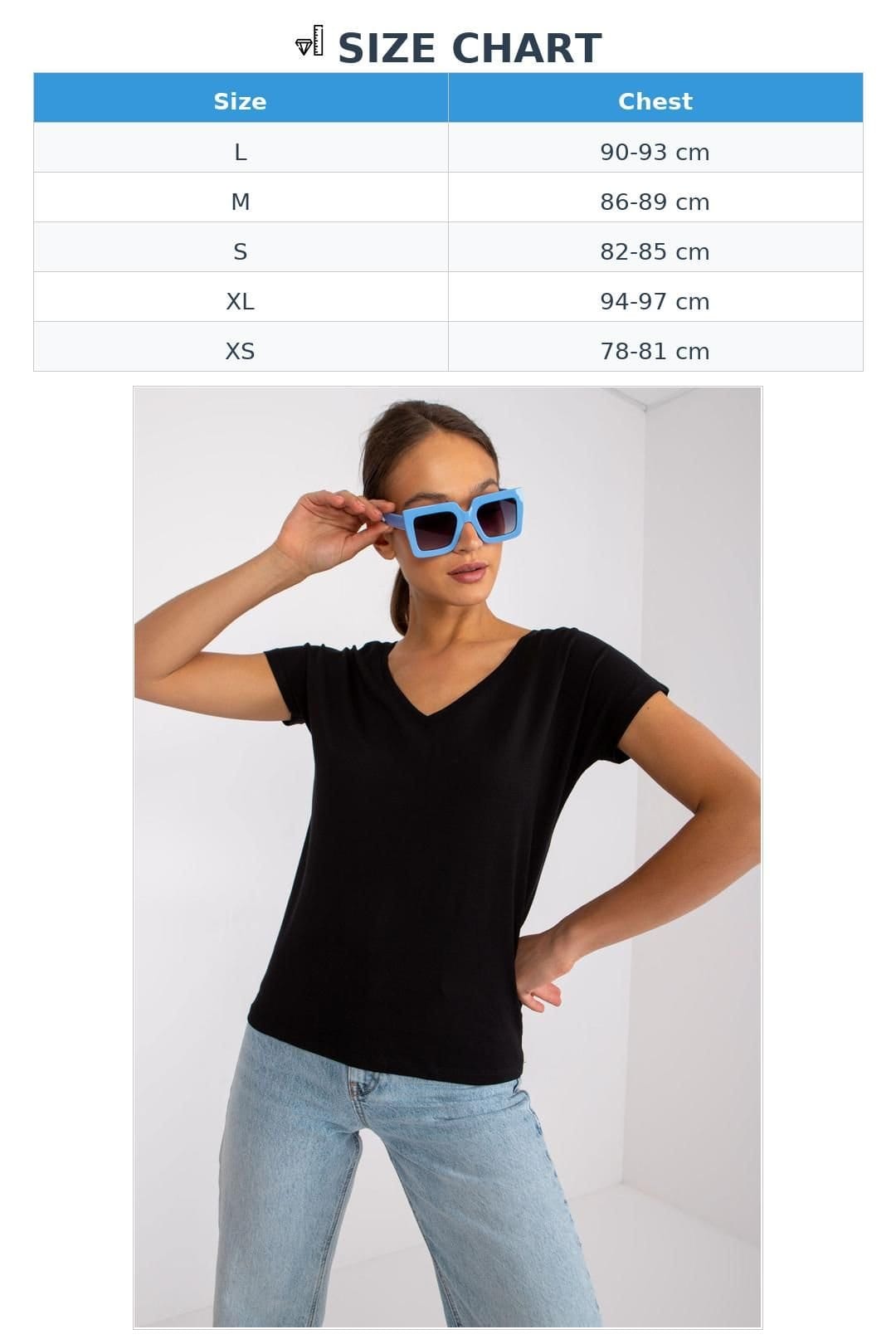 Love Lace Love Lace Women's Short Sleeve Heart Neck T-Shirt for Any Occasion Style 168500 in Black - 4