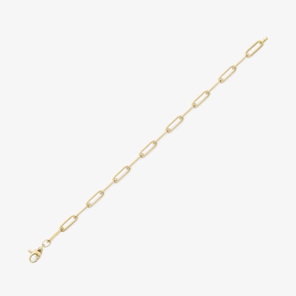 T.H.Baker T.H.Baker Women's 9ct Yellow Gold Elongated Oval Link Bracelet CA017-07