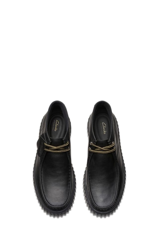 Clarks Clarks Men's Torhill Hi Leather Boots Black - 3