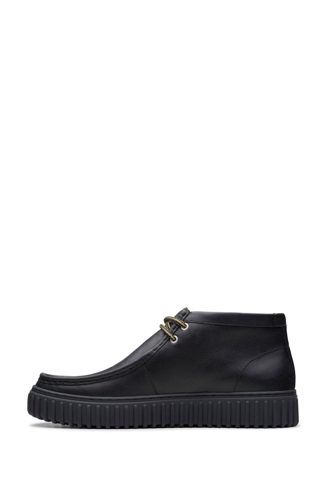 Clarks Clarks Men's Torhill Hi Leather Boots Black - 4