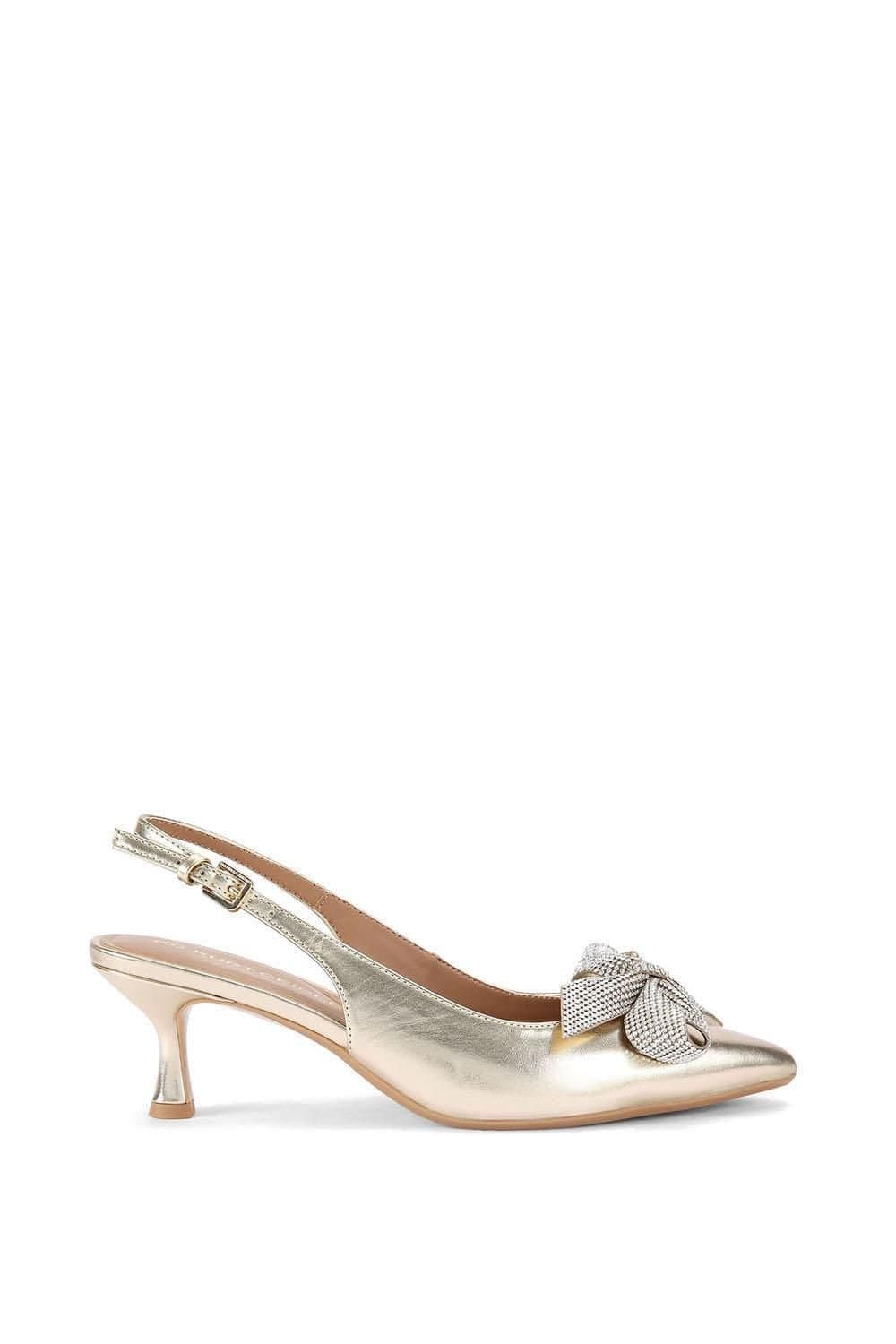 KG Kurt Geiger KG Kurt Geiger Gold Metallic Slingback Heels