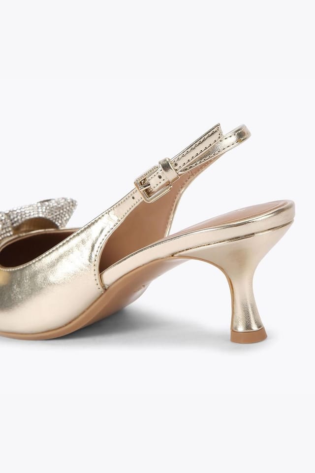 KG Kurt Geiger KG Kurt Geiger Women's 'Tilly Bow Gem' Heels in Gold - 3