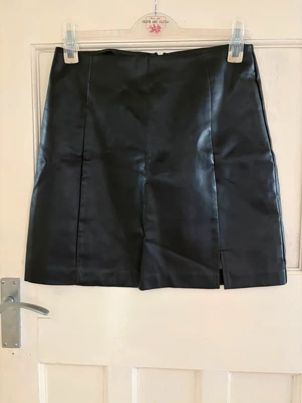 New Look Faux leather mini skirt