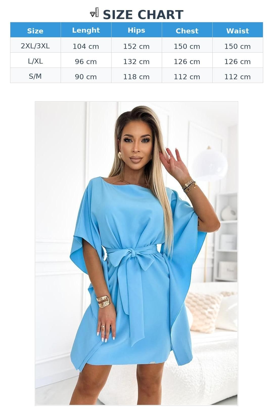 Love Lace Love Lace Women's Butterfly Belt Dress Blue - 4