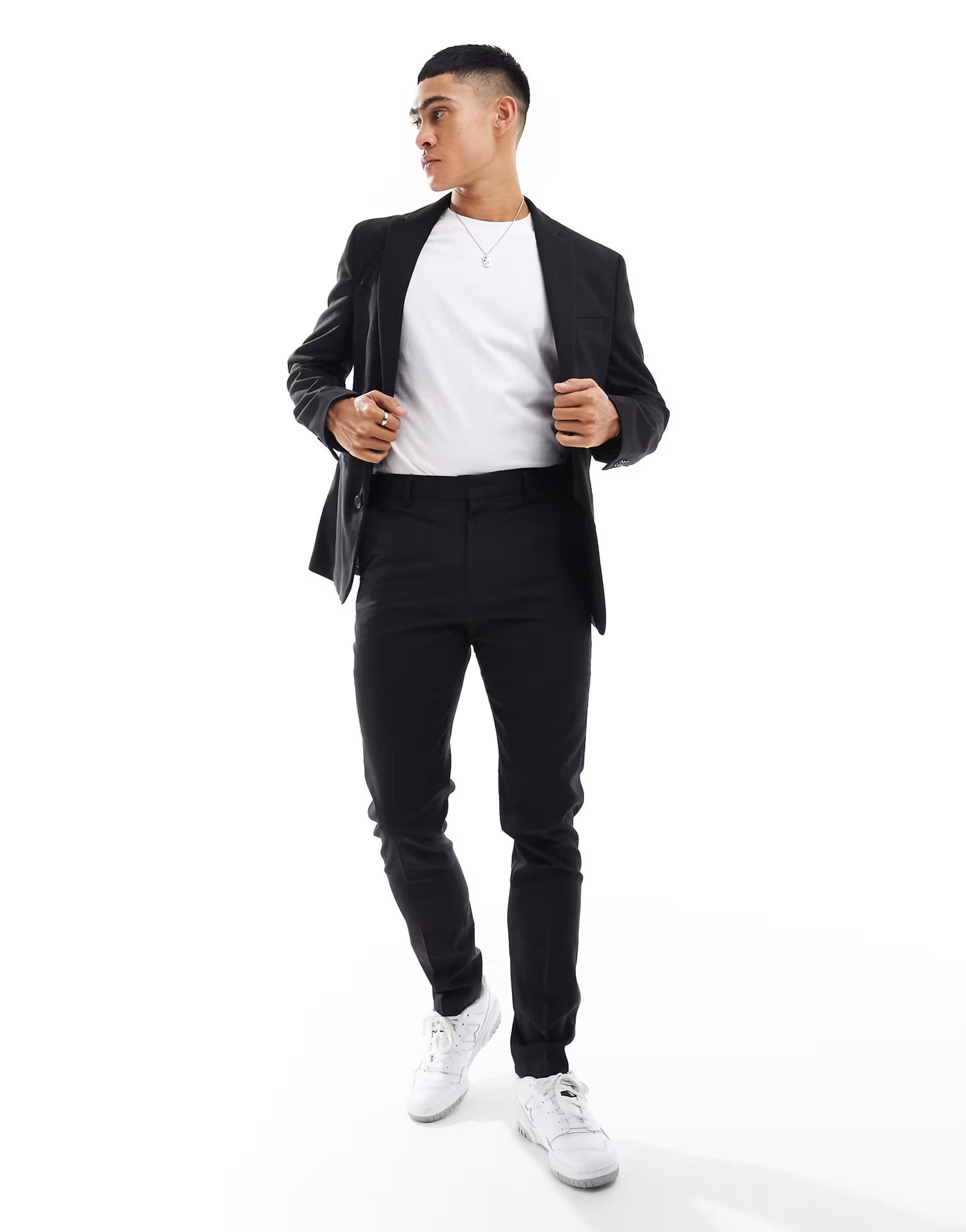 ASOS ASOS DESIGN skinny suit trousers in black