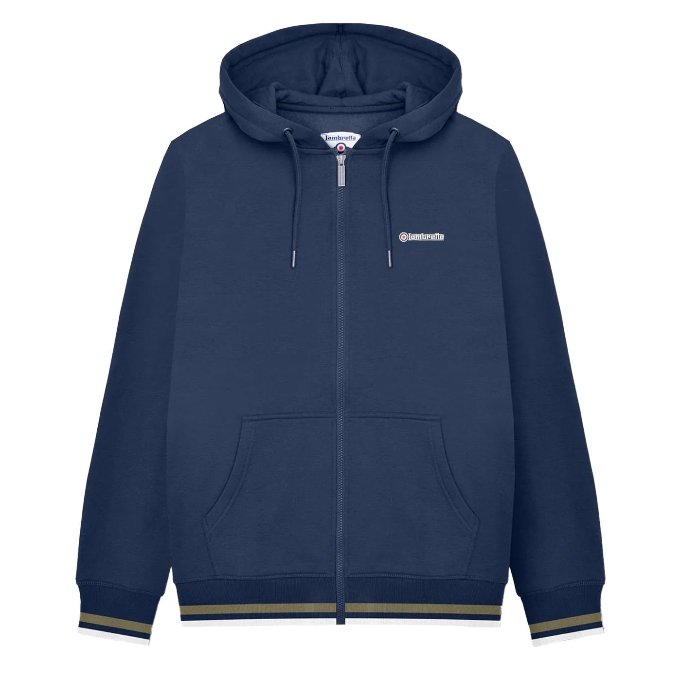 Lambretta Lambretta Men's AW24 Full Zip Hoodie in Navy - 1