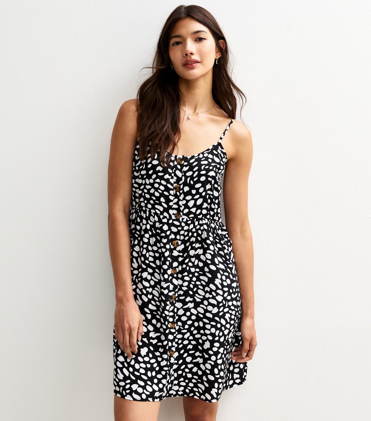 Sunshine Soul Women's Black Spot Print Mini Dress Sunshine Soul New Look - 3