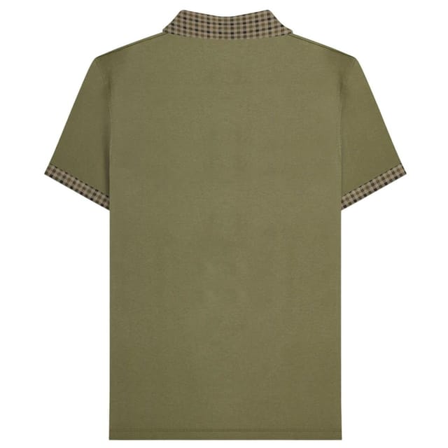 Lambretta Lambretta Men's SS25 Gingham Polo Shirt XXL in Green - 3