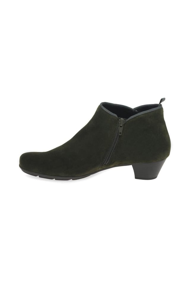 Gabor Gabor Women's 'Trudy' Low Heeled Ankle Boots in Dark Green - 2