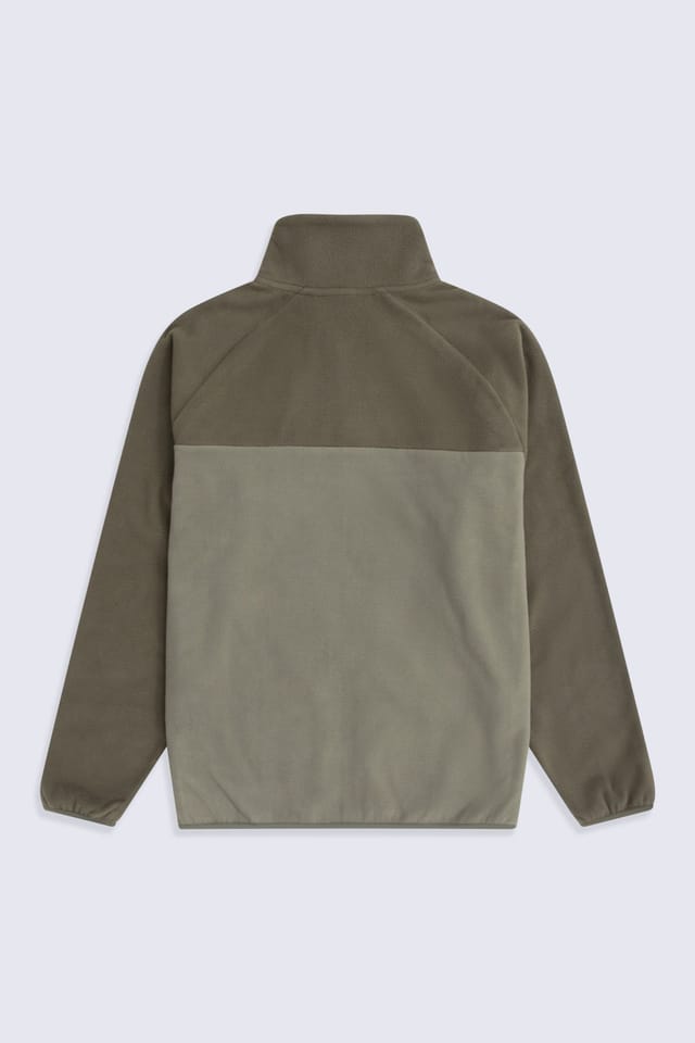 Animal Animal Men's 'Stockholm' Full Zip Breathable Soft Warm & Cosy Snug Fit Fleece in Light Khaki - 2