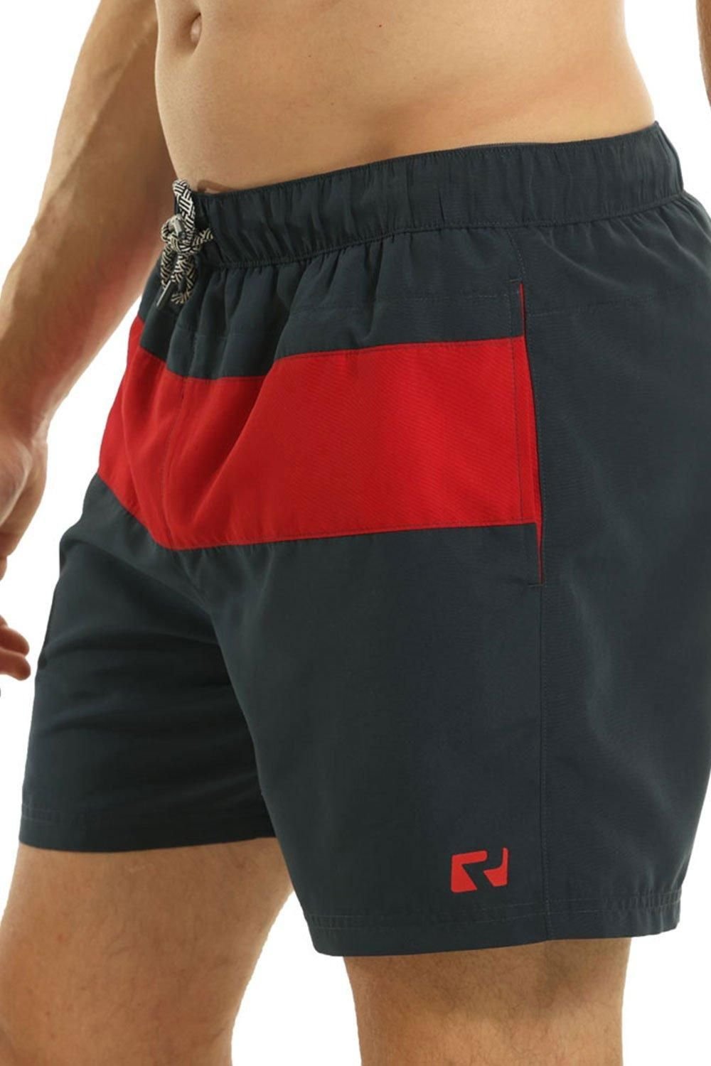 RIPT Essentials RIPT Essentials Men's Stripe Swim Shorts in Navy - 2