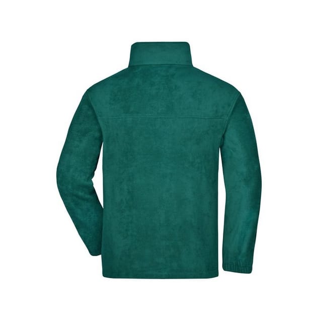 James and Nicholson James and Nicholson Men's Full Zip Fleece Jacket in Dark Green - 2