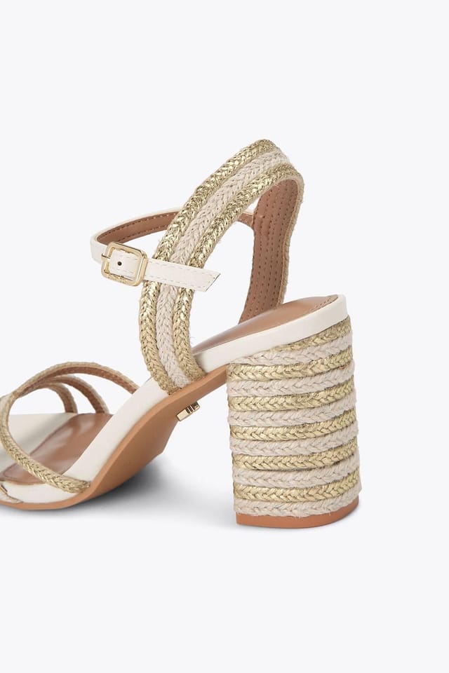 Carvela Carvela Women's 'Soprano Heel' Fabric Heels in Cream - 3