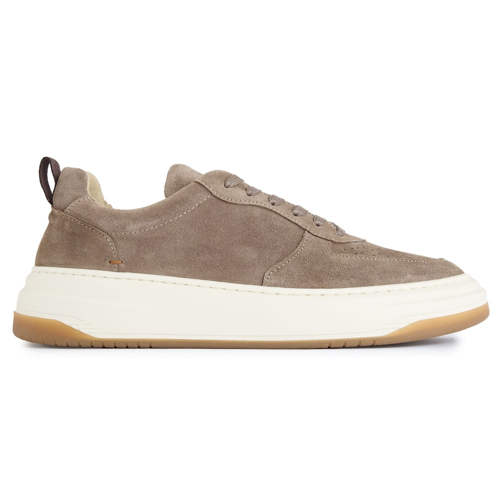 WALK LONDON Walk London Men's Santa Monica Trainers in Taupe