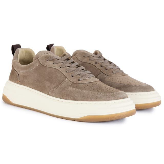 WALK LONDON Walk London Men's Santa Monica Trainers in Taupe - 2