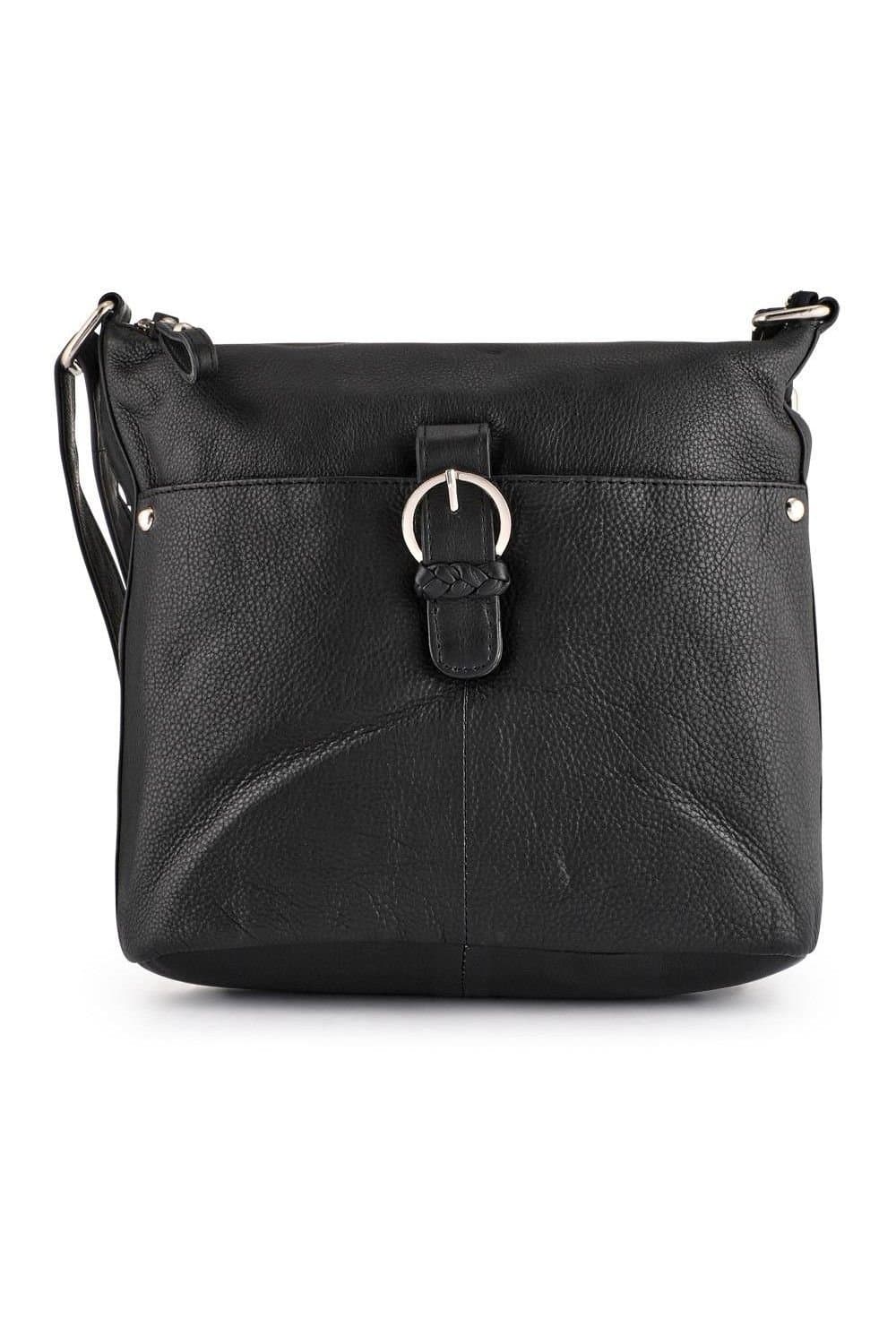 Pavers Pavers Women's Daily Zip-Close Crossbody Bag in Black