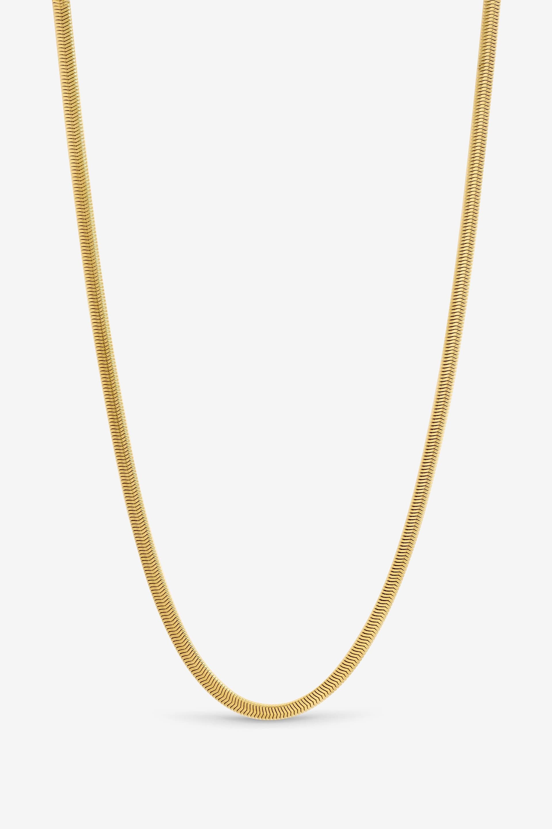 Inicio Inicio Men's Gold Plated Snake Chain Necklace