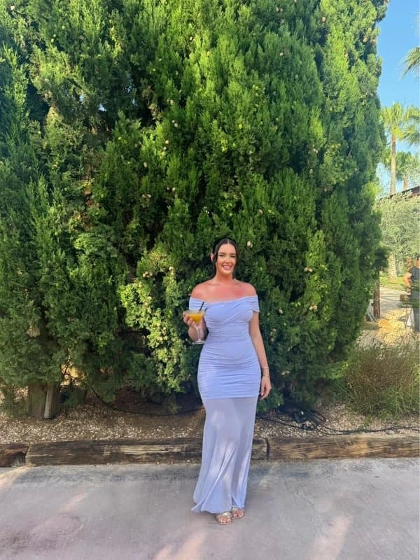 ASOS ASOS kaiia lilac mesh maxi dress