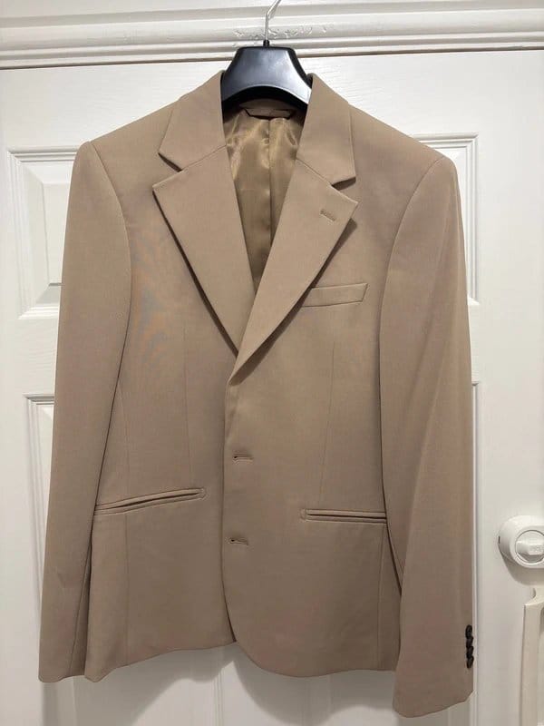 ASOS Design Beige Men's Suit Jacket And Trousers