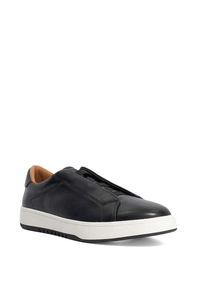 Dune London Dune London Men's 'Troys' Leather Trainers in Black - 2