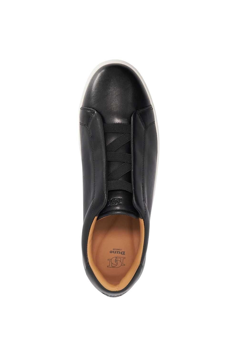 Dune London Dune London Men's 'Troys' Leather Trainers in Black - 4