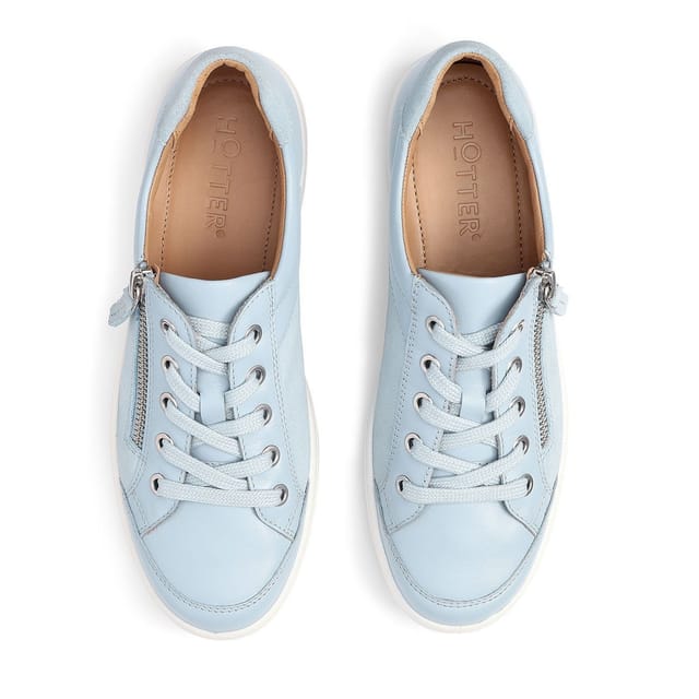 Hotter Hotter Women's Wide Fit 'Chase II' Trainers in Pale Blue - 3