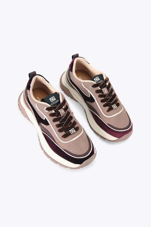 KG Kurt Geiger KG Kurt Geiger Women's 'Lisbon Lace Up' Trainers in Wine - 2