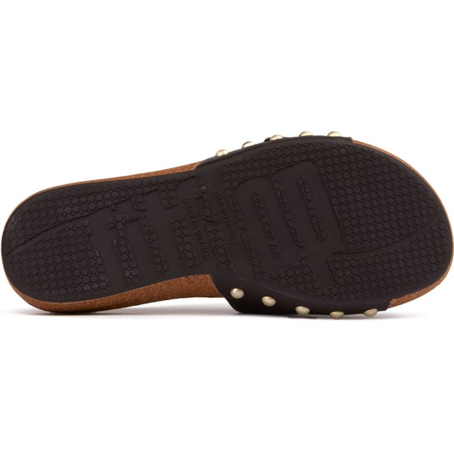 FitFlop FitFlop Women's iQushion Adjustable Buckle Slides in Chocolate - 3