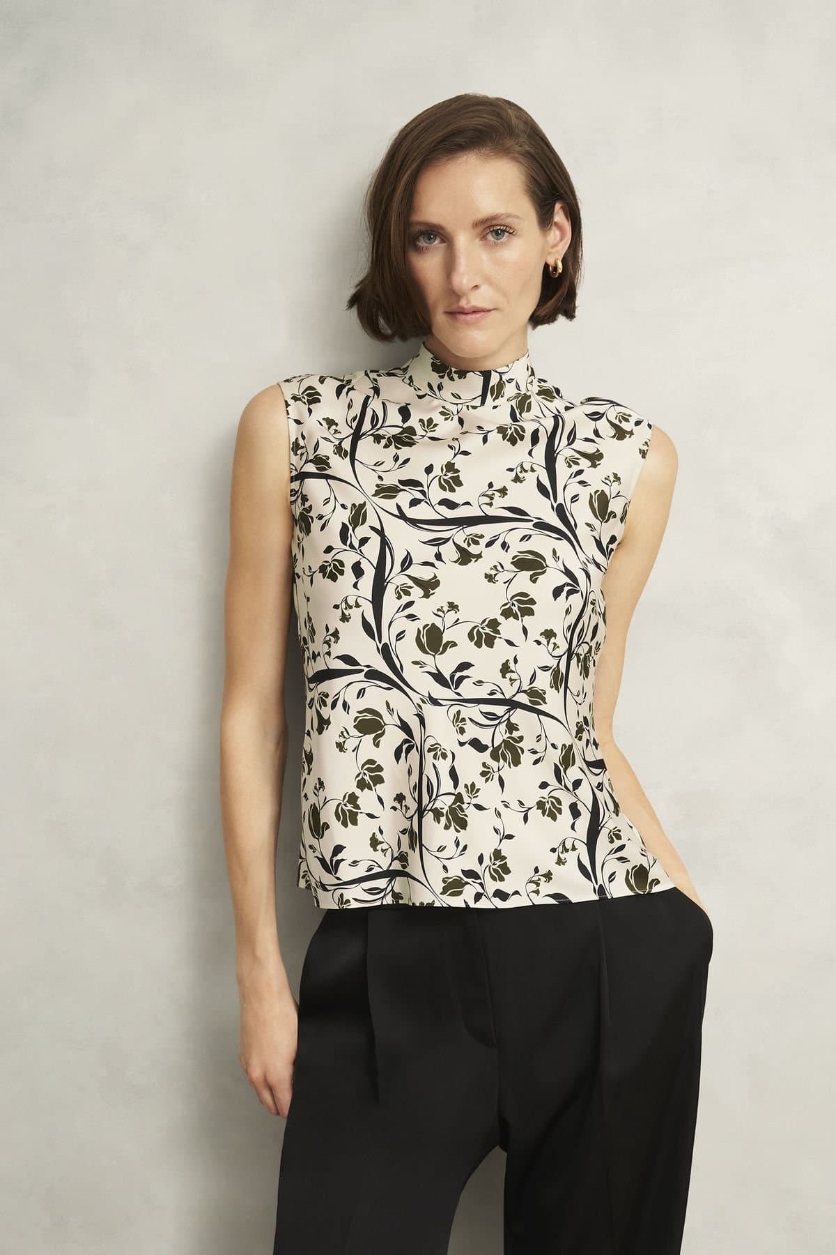 Hobbs London Hobbs London Natural White Floral Blouse