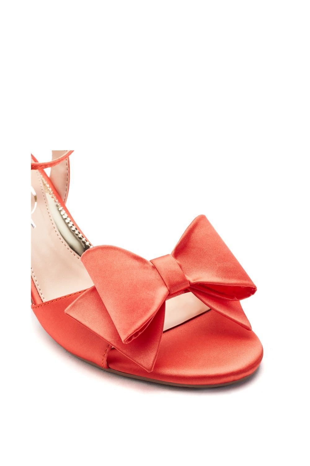 Moda In Pelle Moda In Pelle Women's 'Lotty' Satin Heeled Sandals in Orange - 4