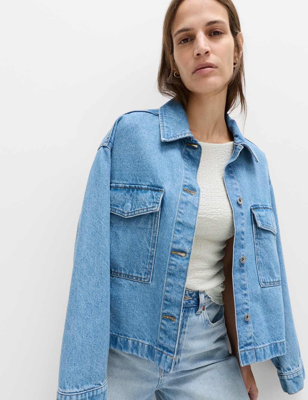 Marks & Spencer M&S Textured Top Ivory - 2