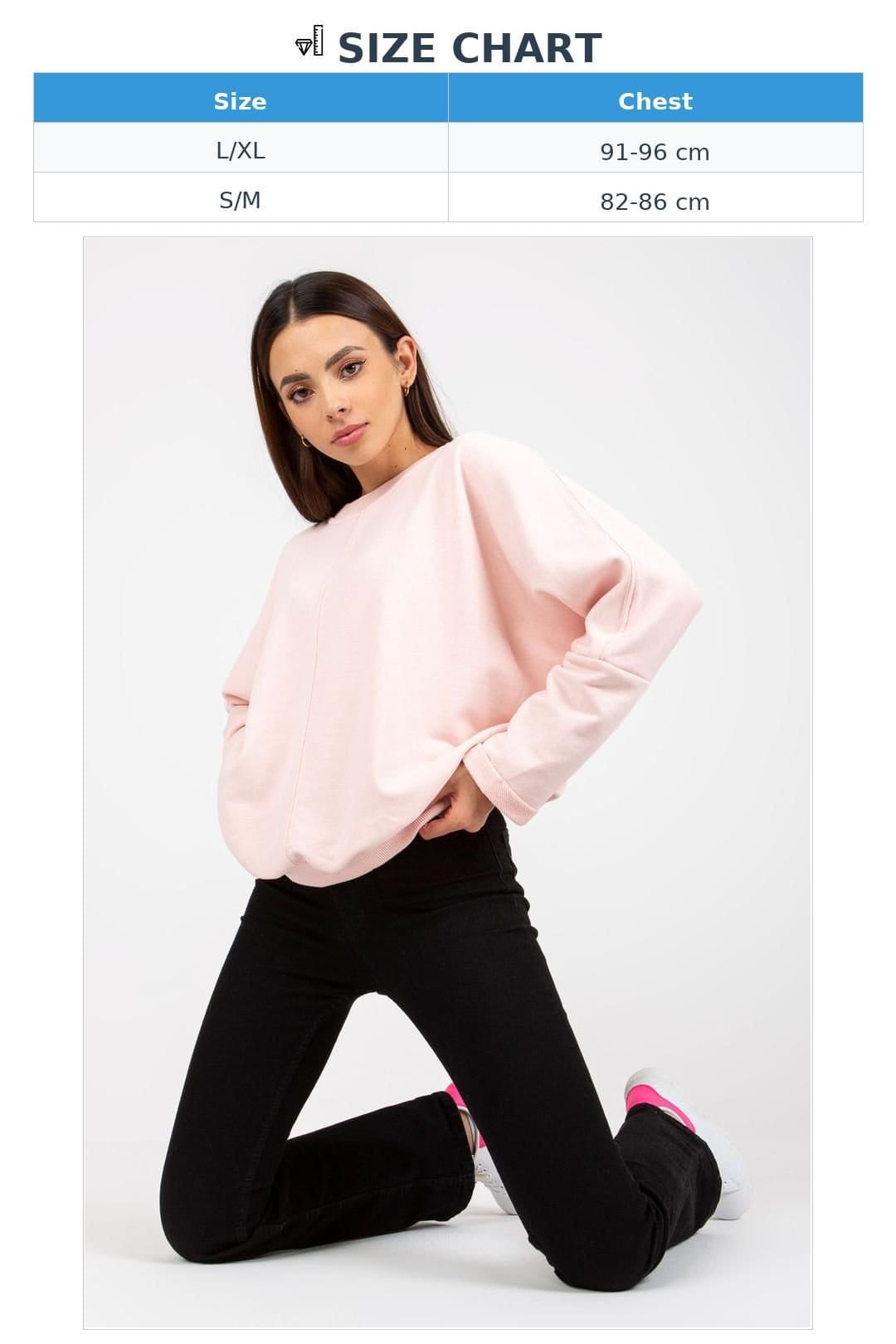 Love Lace Love Lace Women's Loose Fit Long Sleeve Sweatshirt in Pink - 4