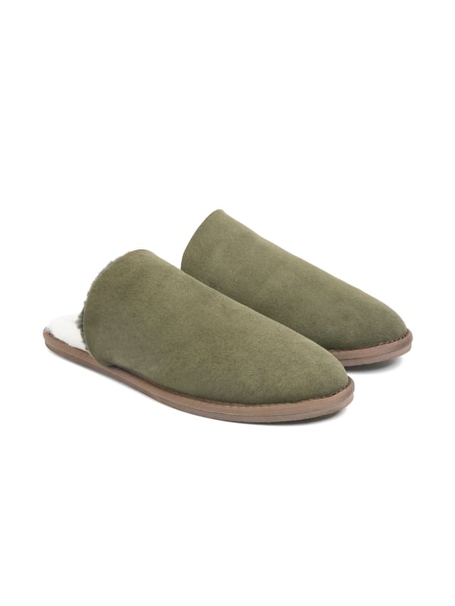Celtic & Co Celtic & Co Men's British Shearling Mules in Olive - 2