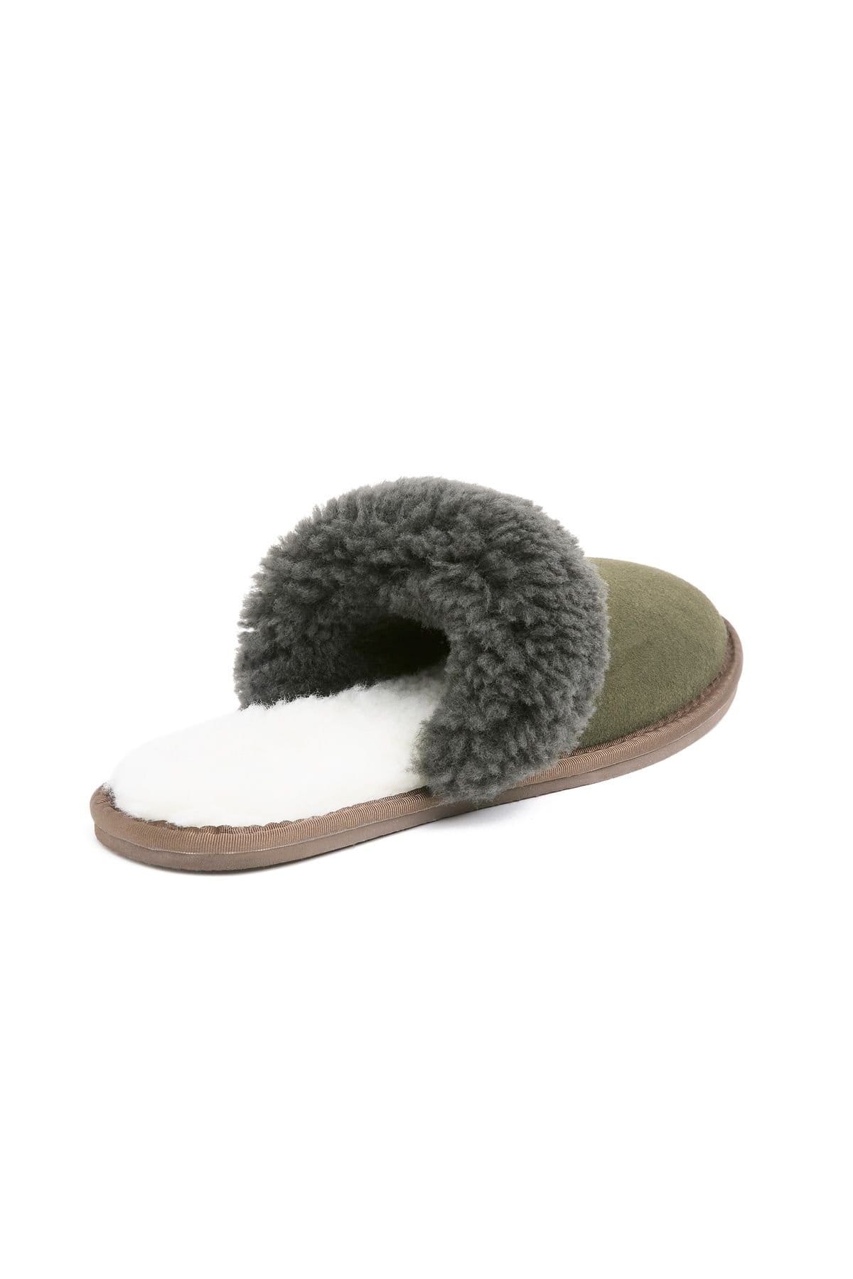 Celtic & Co Celtic & Co Men's British Shearling Mules in Olive - 4