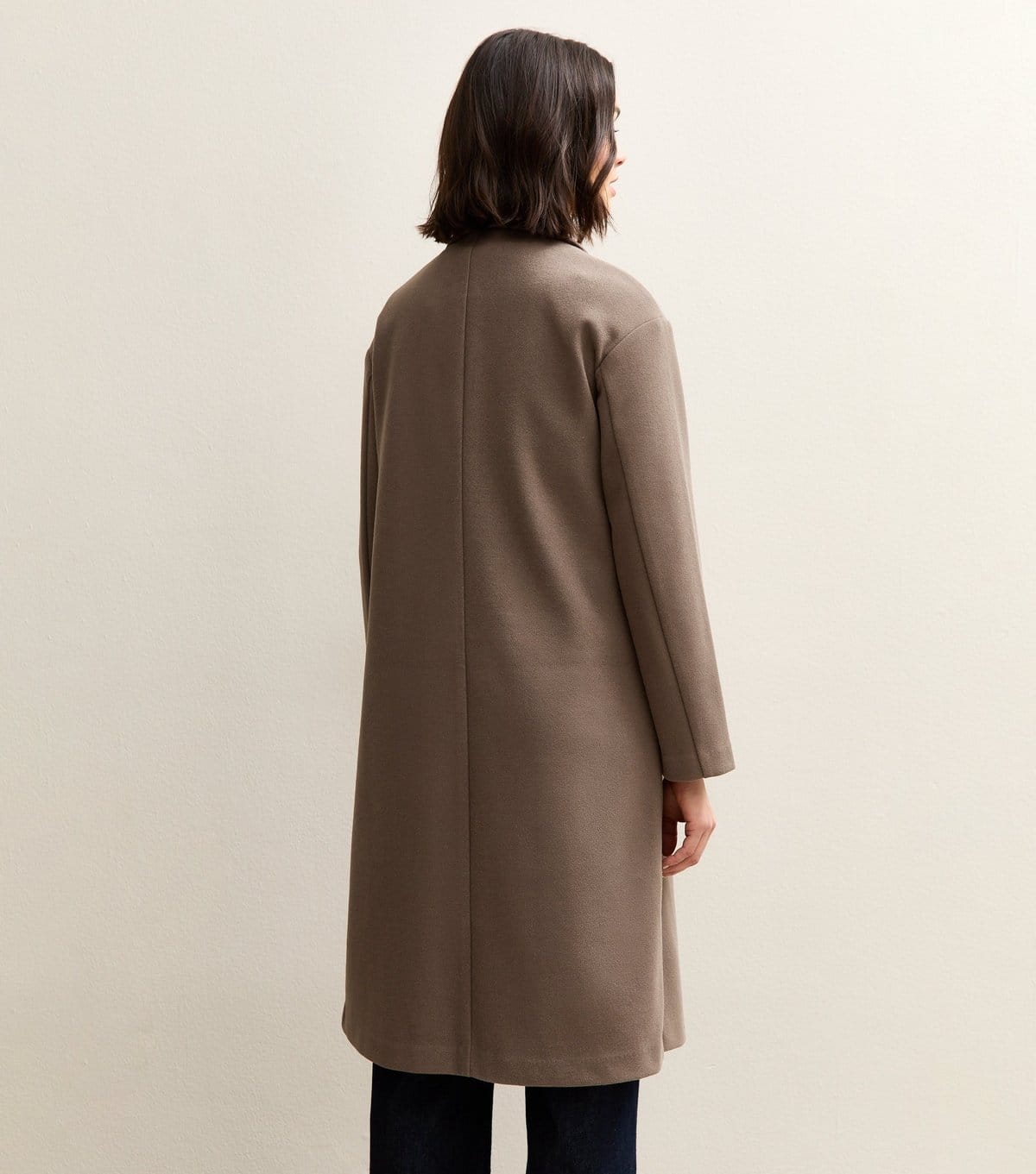 New Look Women's Mink Open Front Longline Coat New Look - 4