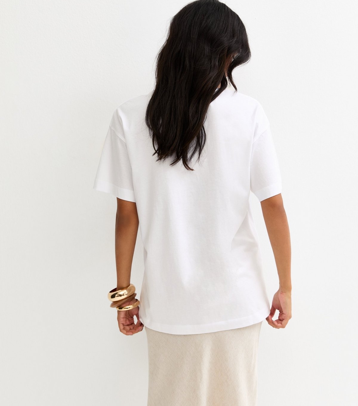 New Look Women's White Cotton Fruit Print Oversized T-Shirt New Look - 4