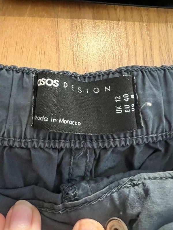 ASOS Design Asos grey cargo pants size 12
