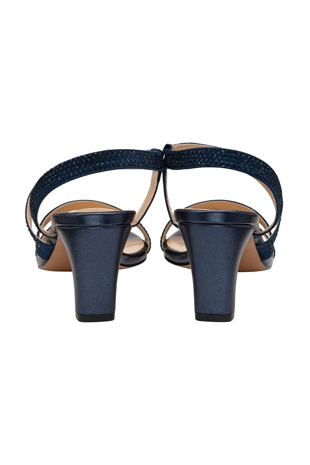 Lotus Lotus Women's Navy Pearl 'Bernadette' Open-Toe Sandals - 3