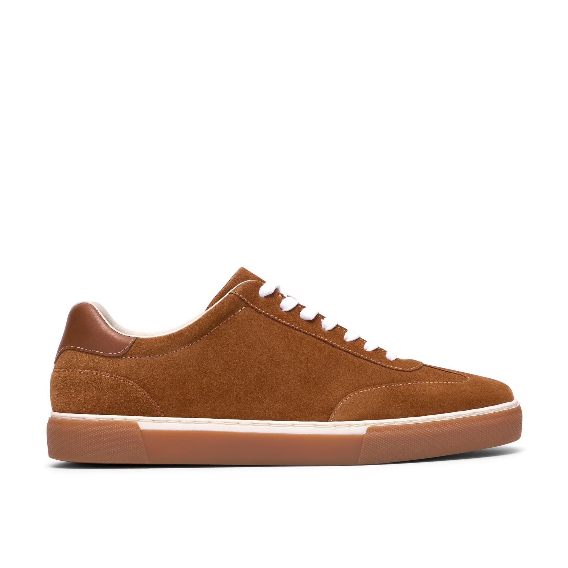 Clarks Clarks Men's Porlock Lace Tan Suede Trainers, Lace Up in Brown