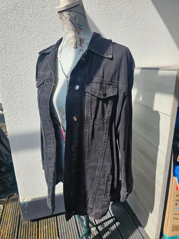Bershka Black Denim Jacket