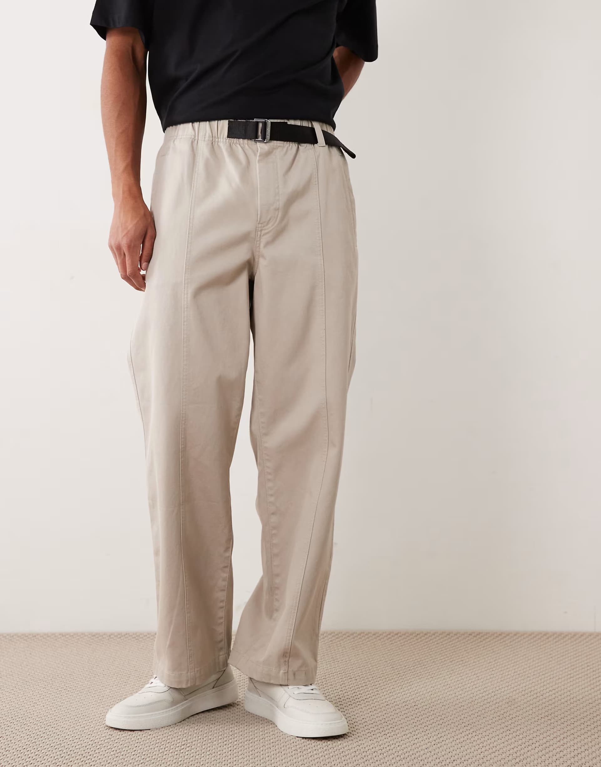 ASOS Calvin Klein Jeans Baggy Off-White Trousers