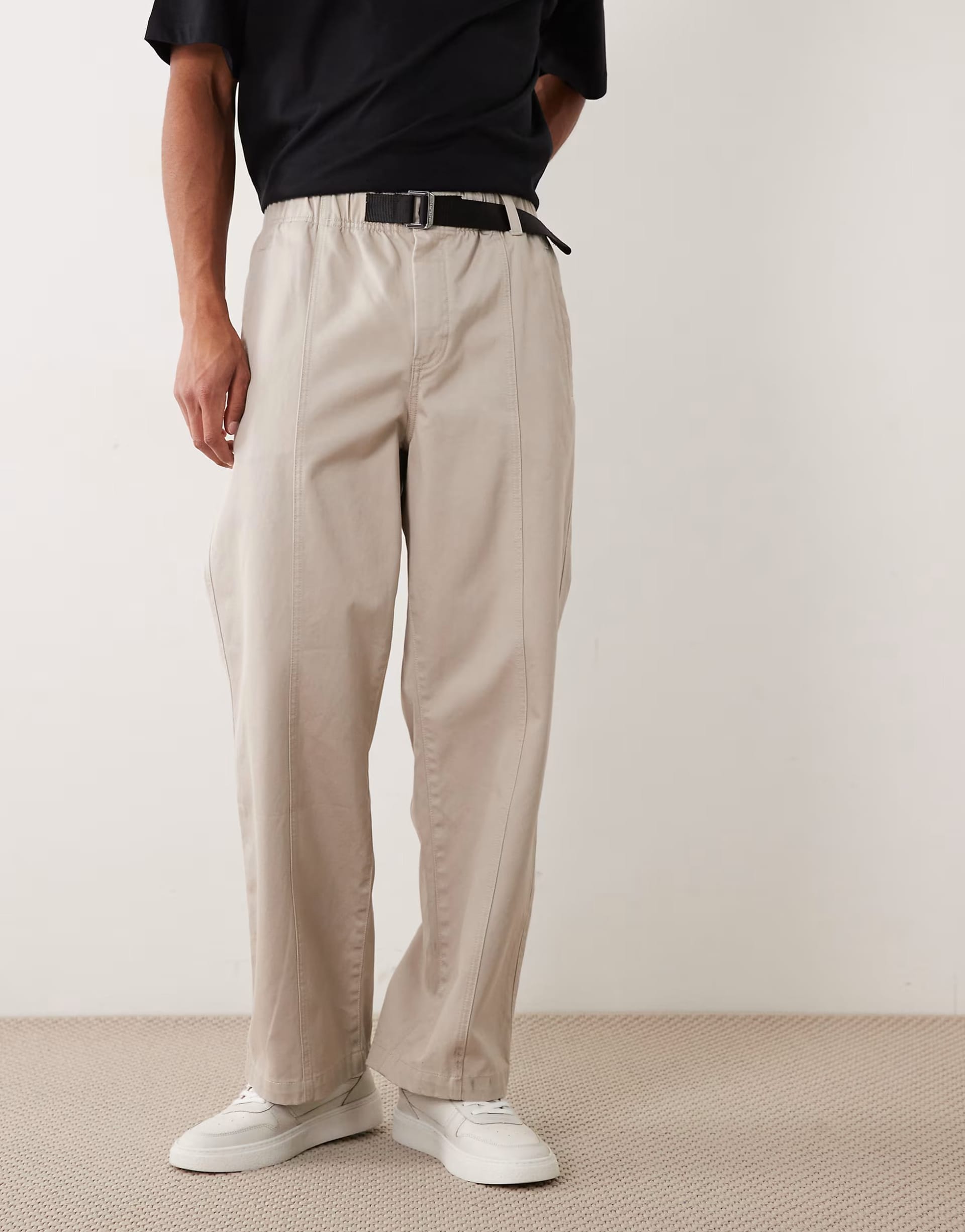 Calvin Klein Jeans Baggy Off-White Trousers