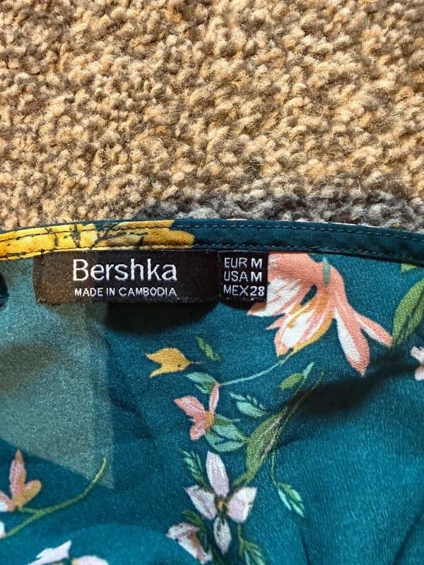 Bershka Long sleeve with frill top