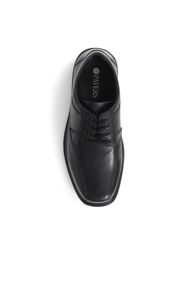 Pavers Pavers Men's Lace-Up Smart Shoes in Black - 3