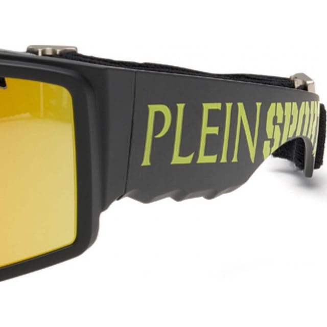 Plein Sport Plein Sport Men's SSP007-99U28G Square/Rectangle Sunglasses in Black - 2