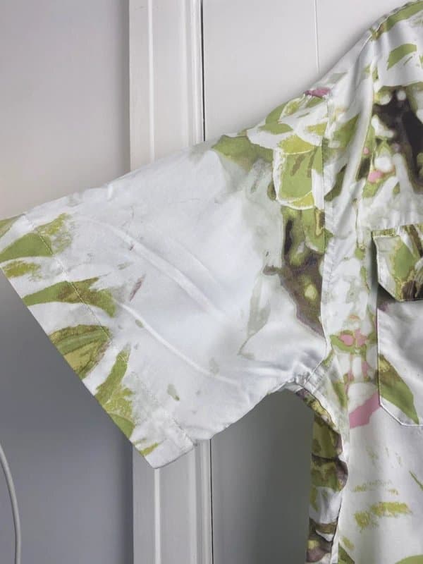 H&M H&M Men’s XL Oversized Floral Shirt – Green Pink White Utility Style